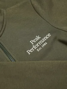 Mikina Peak Performance Jr Original Zip Hood Pine Needle