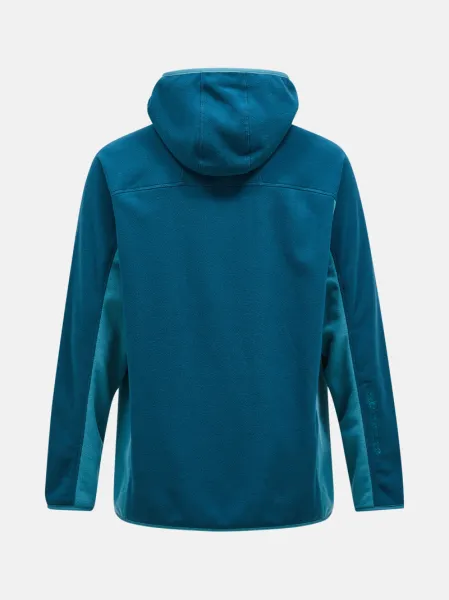 Mikina Peak Performance M Treeline Fleece Hood Infinity Teel