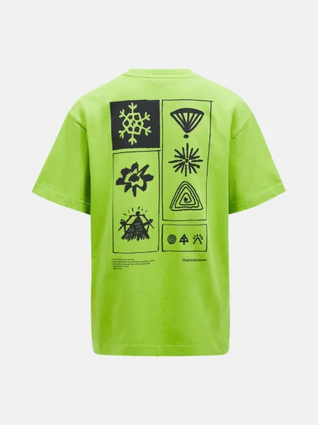 Tričko Peak Performance M Graphic Tee Stand Out Green