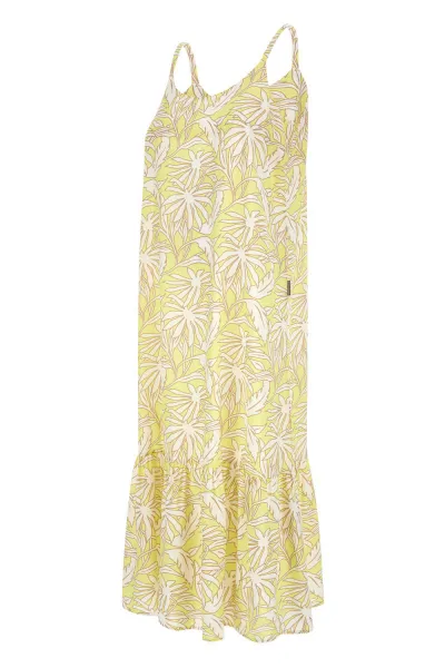 Šaty Woolrich Printed Fluid Dress Coral Sand Flower