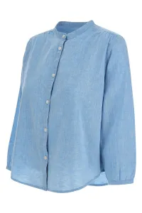 Košeľa Woolrich Cotton Linen Shirt Sea Breeze