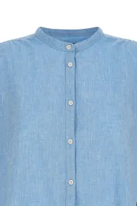 Košeľa Woolrich Cotton Linen Shirt Sea Breeze