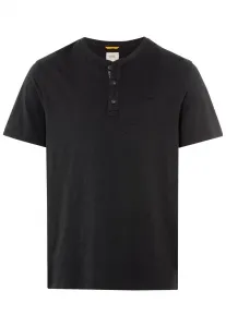 Tričko Camel Active Nos Henley 1/2 Graphite Gray