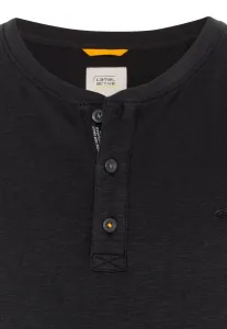 Tričko Camel Active Nos Henley 1/2 Graphite Gray