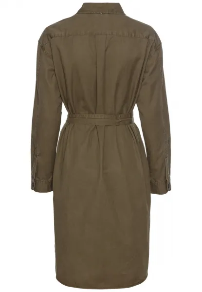 Šaty Camel Active Dress Dark Khaki Check