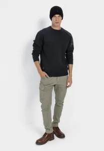 Mikina Camel Active Sweatshirt Crewneck Night Blue Check