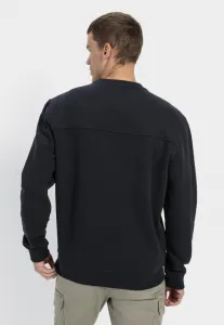 Mikina Camel Active Sweatshirt Crewneck Night Blue Check