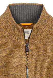 Sveter Camel Active Knitted Jacket Cumin Yellow