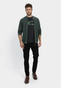 Sveter Camel Active Knitted Jacket Pine Green