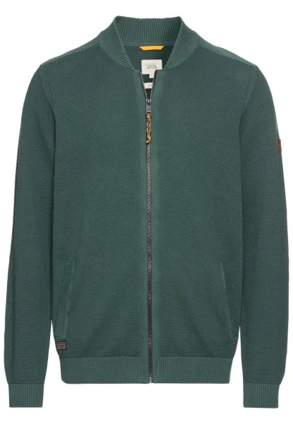 Sveter Camel Active Knitted Jacket Pine Green
