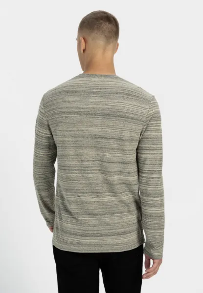 Tričko Camel Active Henley 1/1 Arm Creme