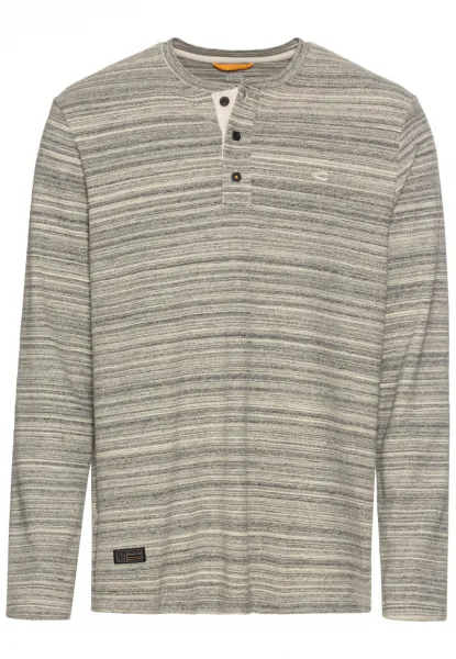 Tričko Camel Active Henley 1/1 Arm Creme
