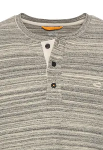 Tričko Camel Active Henley 1/1 Arm Creme