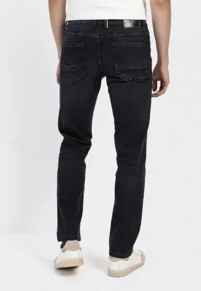 Džínsy Camel Active Denim-Slim Fit Night Blue Check