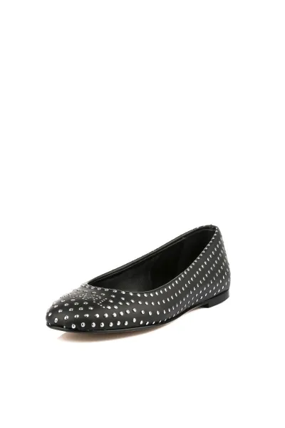 Balerínky Karl Lagerfeld Karo Microstud Pump Black Pu W/Silver
