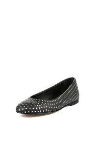 Balerínky Karl Lagerfeld Karo Microstud Pump Black Pu W/Silver