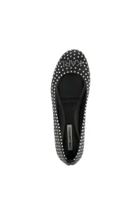 Balerínky Karl Lagerfeld Karo Microstud Pump Black Pu W/Silver