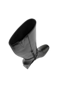 Čižmy Karl Lagerfeld Beata Studs Knee Boot Black Lthr