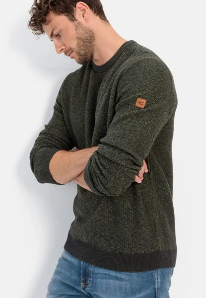 Sveter Camel Active Pullover Crewneck Leaf Green