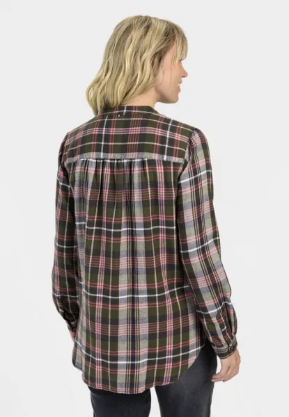 Košeľa Camel Active Blouse Night Blue Check