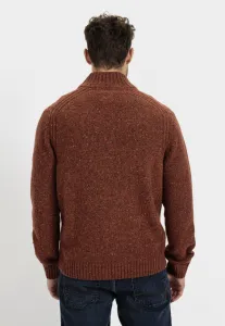 Sveter Camel Active Knitted Jacket Brick Red
