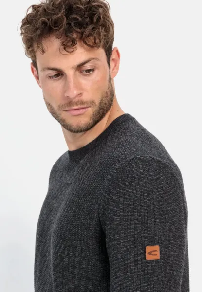 Sveter Camel Active Pullover Crewneck Graphite Gray