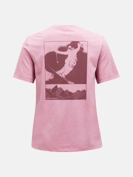 Tričko Peak Performance W Explore Graphic Tee Bitter Root