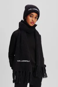 Šál Karl Lagerfeld K/Essential Knit Scarf Black