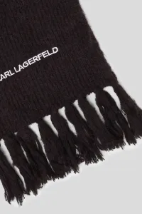 Šál Karl Lagerfeld K/Essential Knit Scarf Black
