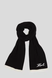 Šál Karl Lagerfeld K/Signature Knit Scarf Black/White