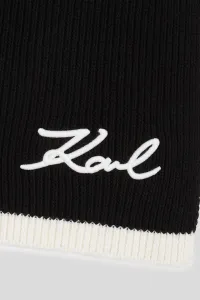 Šál Karl Lagerfeld K/Signature Knit Scarf Black/White