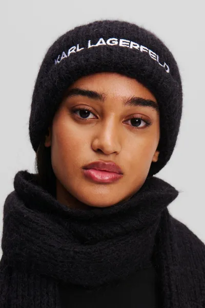 Čapica Karl Lagerfeld K/Essential Beanie Black