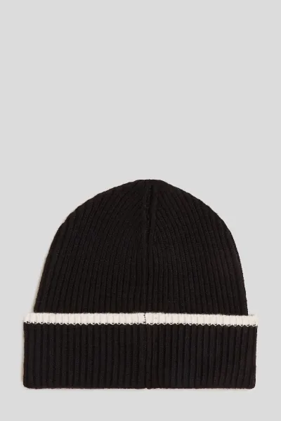 Čapica Karl Lagerfeld K/Signature Beanie Black/White