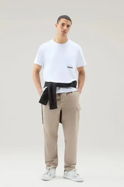 Tričko Woolrich Trail T-Shirt Bright White