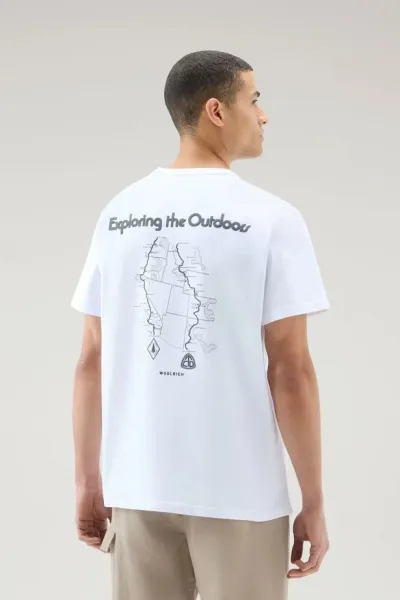 Tričko Woolrich Trail T-Shirt Bright White