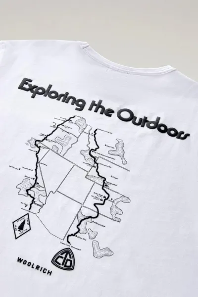 Tričko Woolrich Trail T-Shirt Bright White