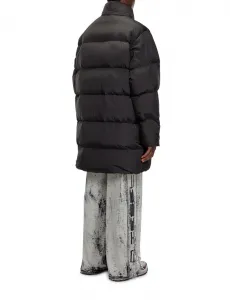 Bunda Diesel W-Raveel-Long Jacket Black 1