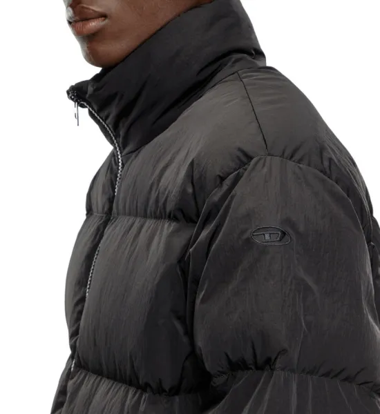 Bunda Diesel W-Raveel-Long Jacket Black 1