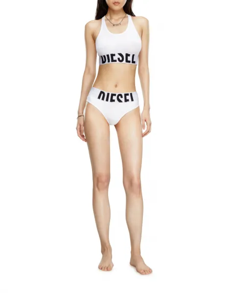Spodná Bielizeň Diesel Ufsb-Cotton-Race-Bralette-Xl B Bright White