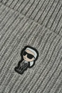 Čapica Karl Lagerfeld K/Ikonik 2.0 Beanie Light Grey Mélange