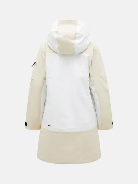 Kabát Peak Performance W 2L Stretch Parka Sand Fog