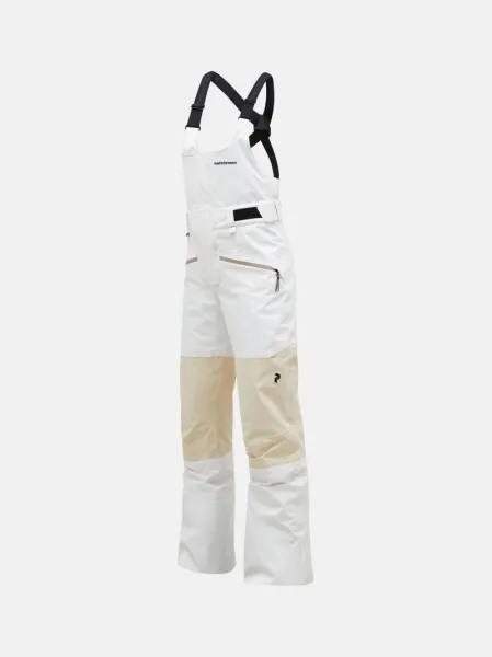 Nohavice Peak Performance W 2L Stretch Bib Pants Offwhite