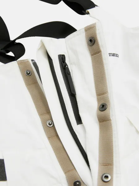 Nohavice Peak Performance W 2L Stretch Bib Pants Offwhite
