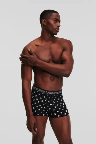Spodná Bielizeň Karl Lagerfeld Ikonik 2.0 Trunk Set Mushroom Brown