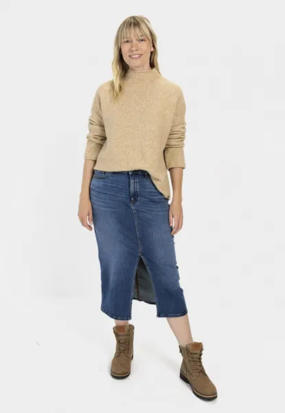 Sveter Camel Active Knitwear Caramel - Soft Blue