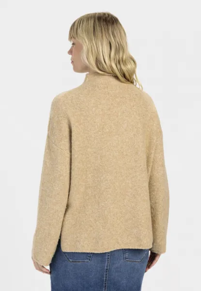 Sveter Camel Active Knitwear Caramel - Soft Blue