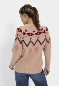 Sveter Camel Active Knitwear Sepia Rose Check