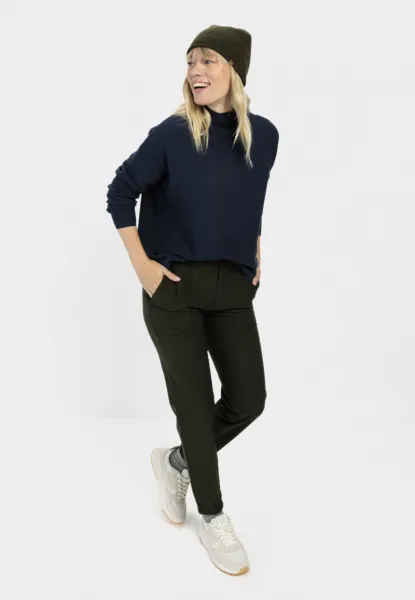 Sveter Camel Active Knitwear Night Blue Check