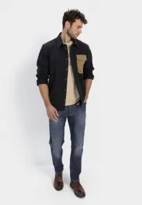 Košeľa Camel Active Overshirt Night Blue Check