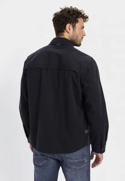 Košeľa Camel Active Overshirt Night Blue Check